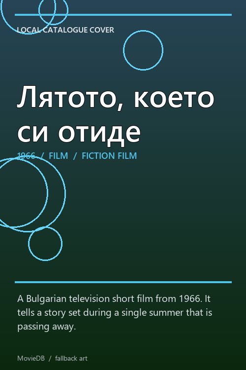 Лятото, което си отиде poster