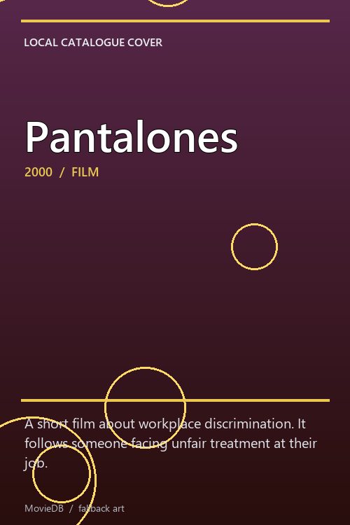 Pantalones poster