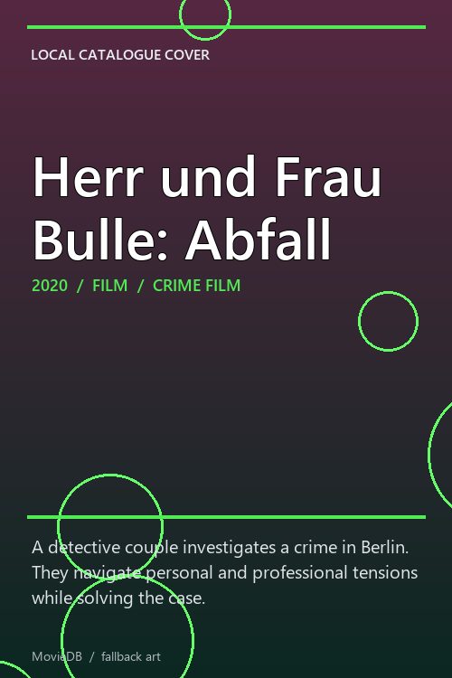 Herr und Frau Bulle: Abfall poster