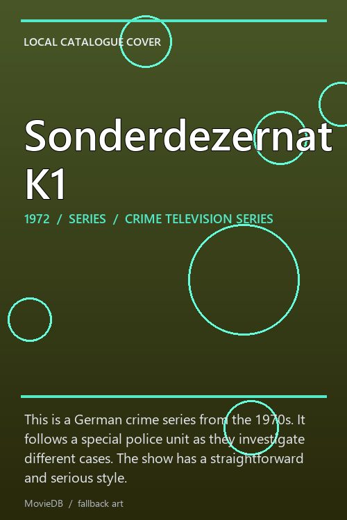 Sonderdezernat K1 poster