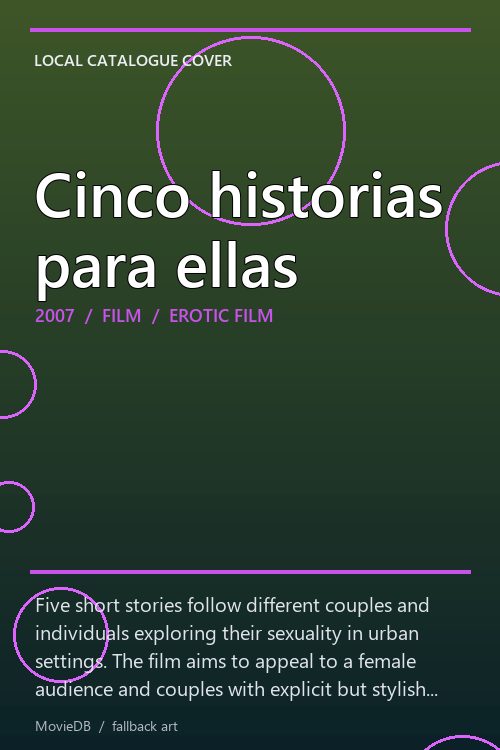Cinco historias para ellas poster