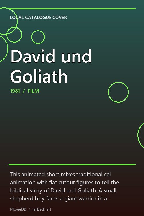 David und Goliath poster