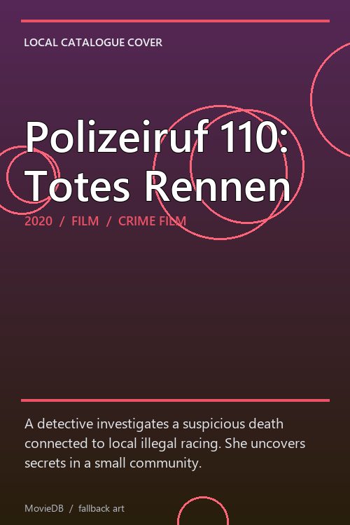 Polizeiruf 110: Totes Rennen poster