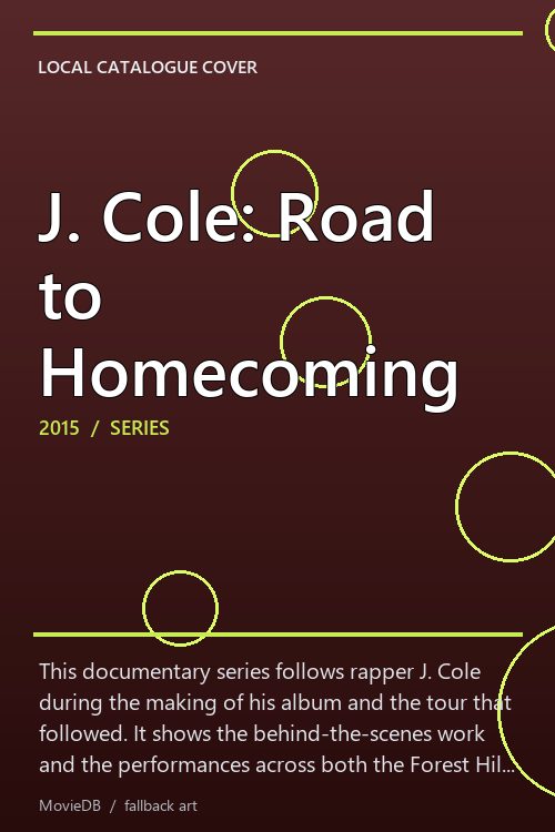 J. Cole: Road to Homecoming poster
