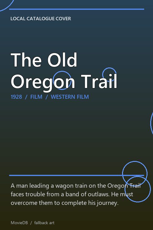 The Old Oregon Trail poster