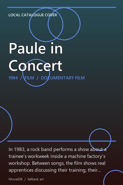Paule in Concert poster