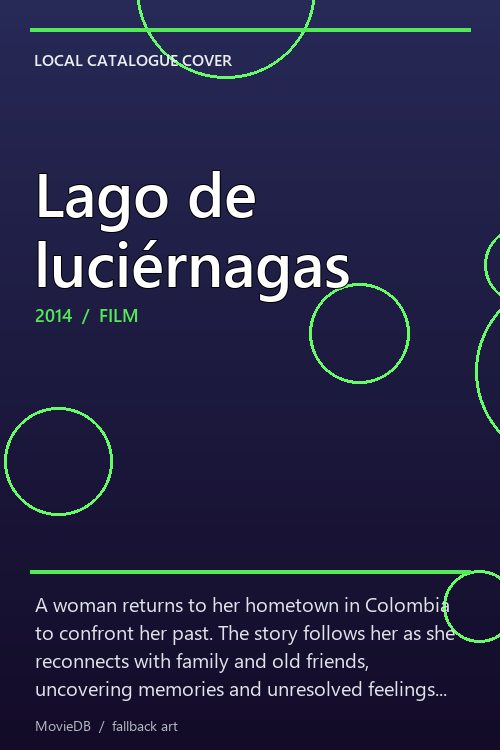 Lago de luciérnagas poster