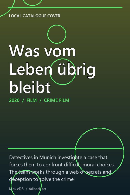 Was vom Leben übrig bleibt poster