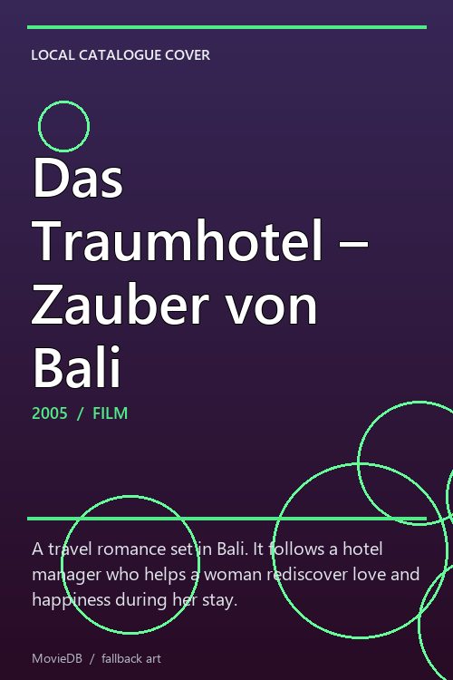 Das Traumhotel – Zauber von Bali poster