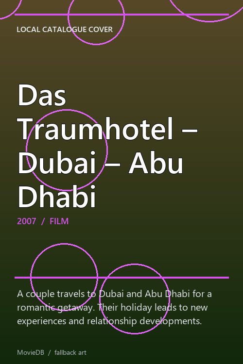 Das Traumhotel – Dubai – Abu Dhabi poster