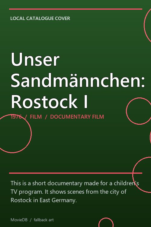 Unser Sandmännchen: Rostock I poster