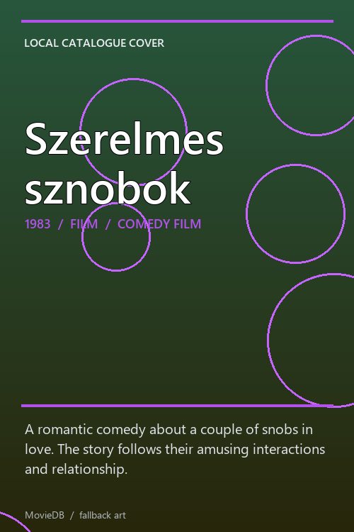 Szerelmes sznobok poster