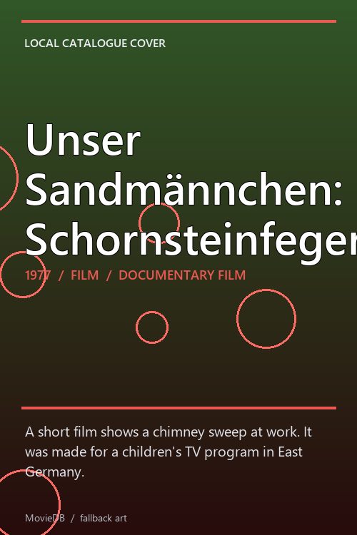 Unser Sandmännchen: Schornsteinfeger poster