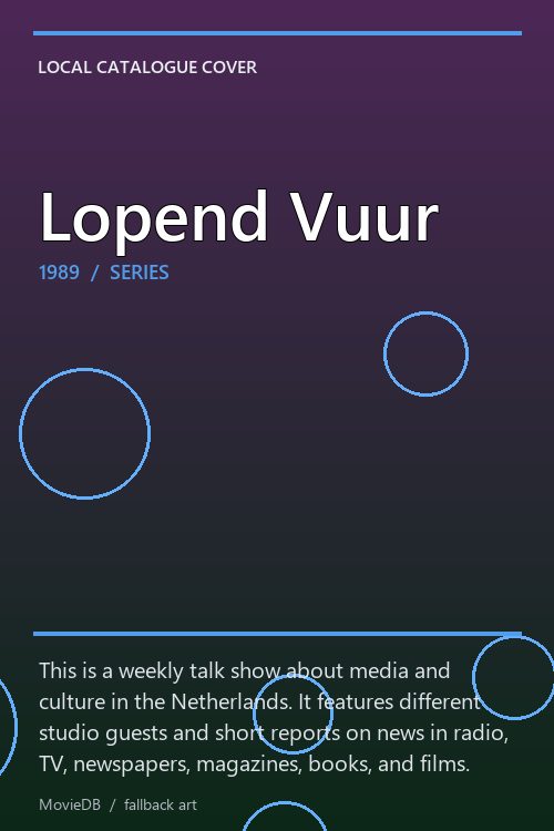 Lopend Vuur poster