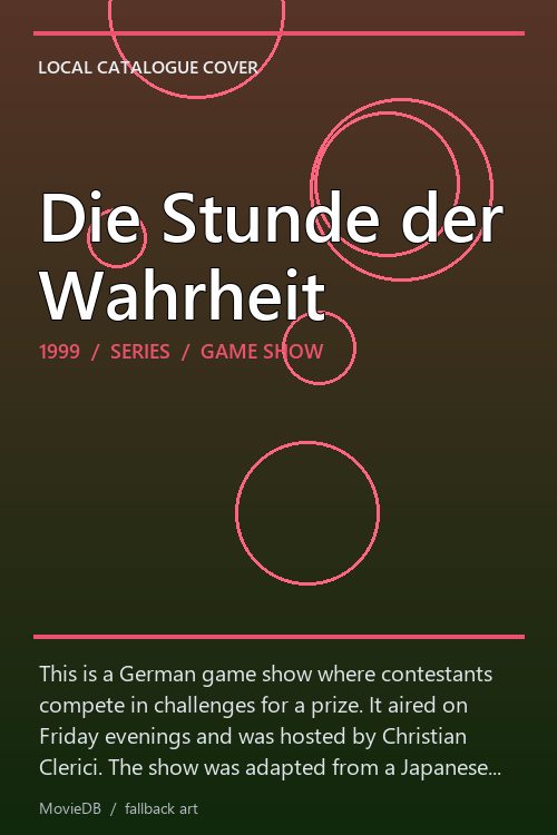 Die Stunde der Wahrheit poster