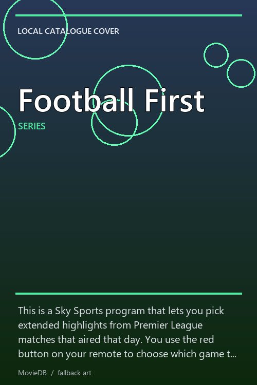 Football First poster