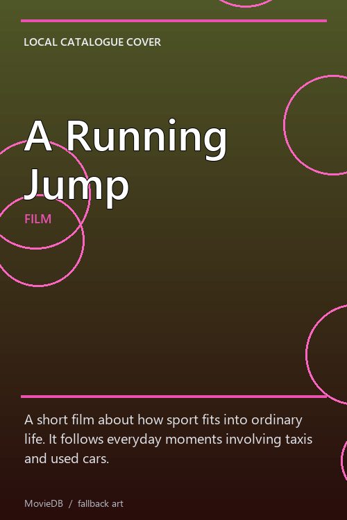 A Running Jump poster