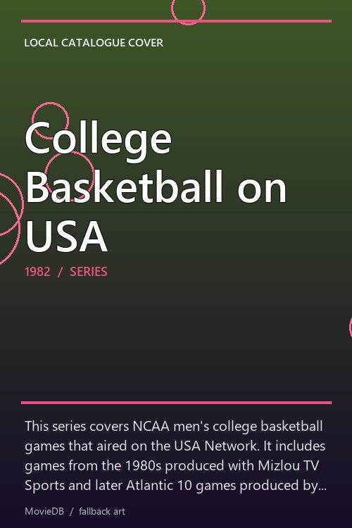 College Basketball on USA poster