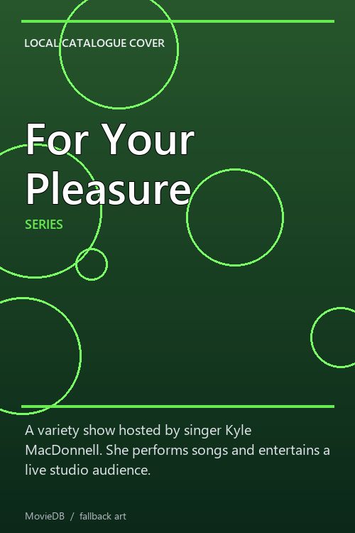 For Your Pleasure poster