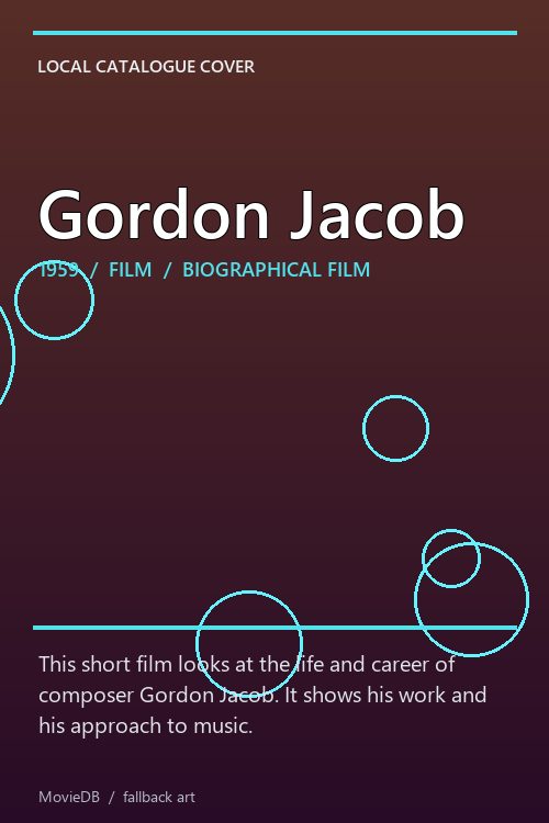 Gordon Jacob poster