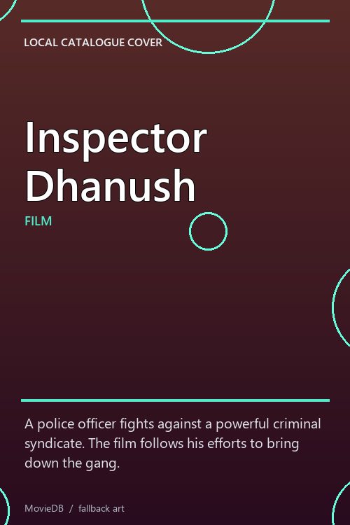 Inspector Dhanush poster