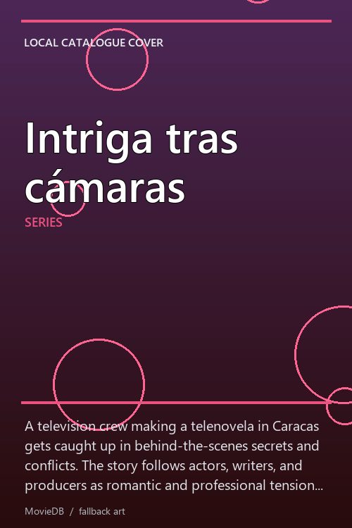 Intriga tras cámaras poster