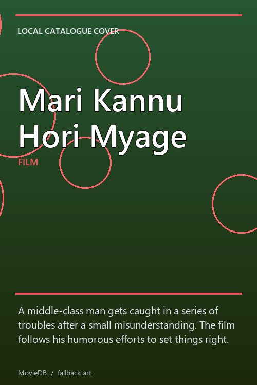 Mari Kannu Hori Myage poster