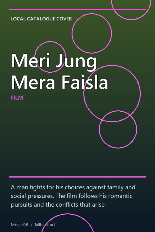 Meri Jung Mera Faisla poster