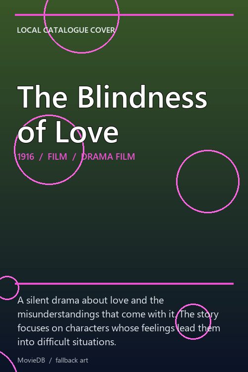The Blindness of Love poster