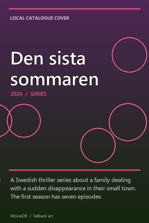 Den sista sommaren poster