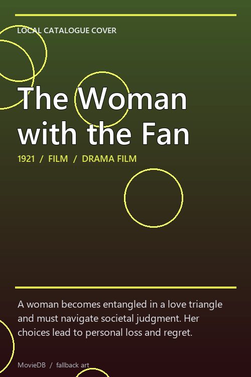 The Woman with the Fan poster