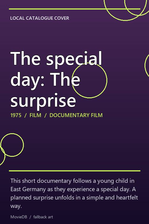 The special day: The surprise poster