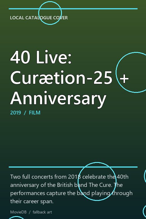 40 Live: Curætion-25 + Anniversary poster