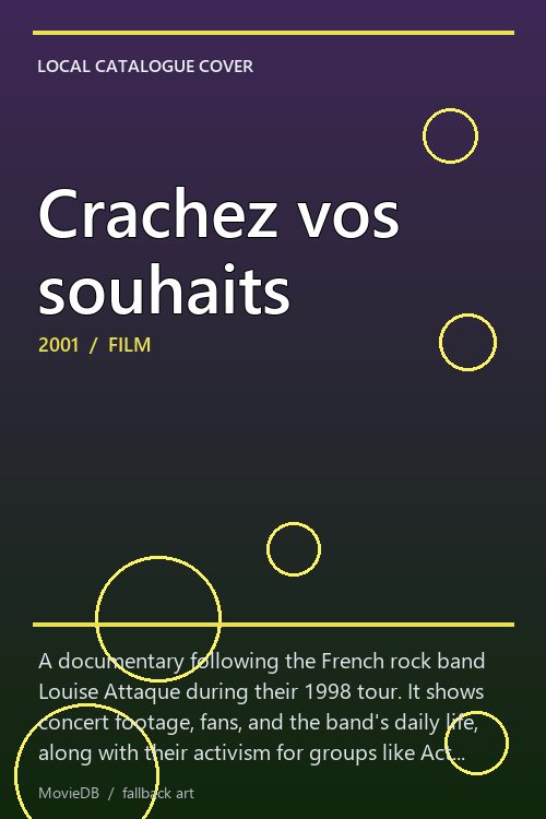 Crachez vos souhaits poster