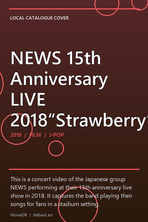 NEWS 15th Anniversary LIVE 2018“Strawberry” poster