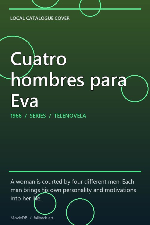 Cuatro hombres para Eva poster