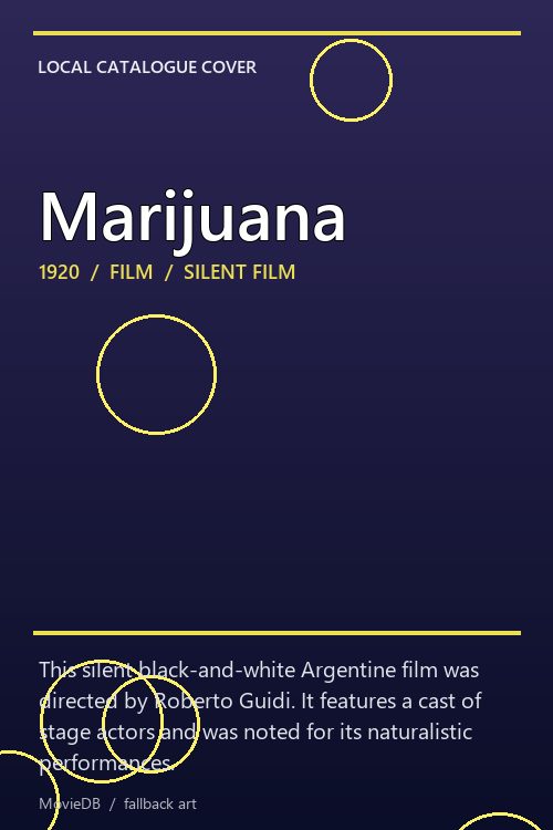 Marijuana poster