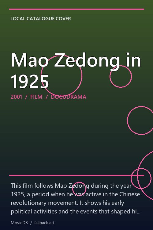 Mao Zedong in 1925 poster