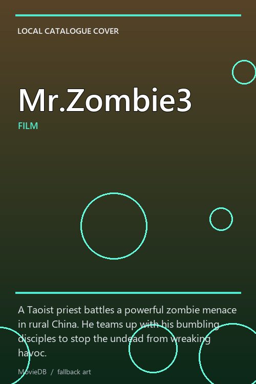 Mr.Zombie3 poster