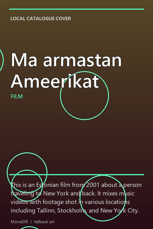 Ma armastan Ameerikat poster