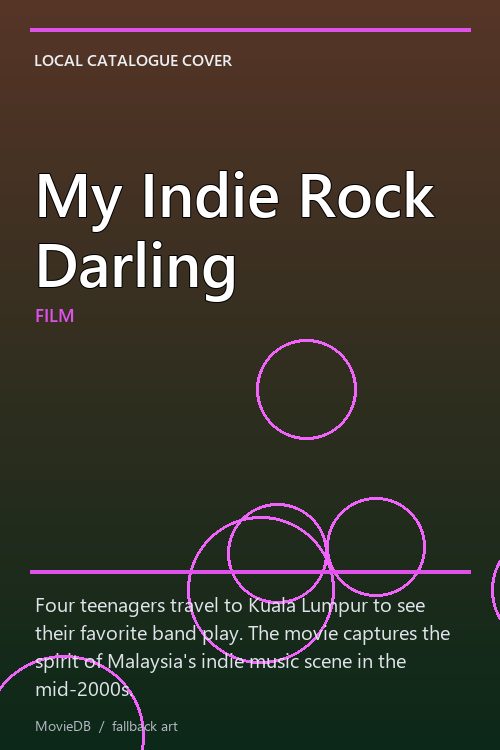 My Indie Rock Darling poster