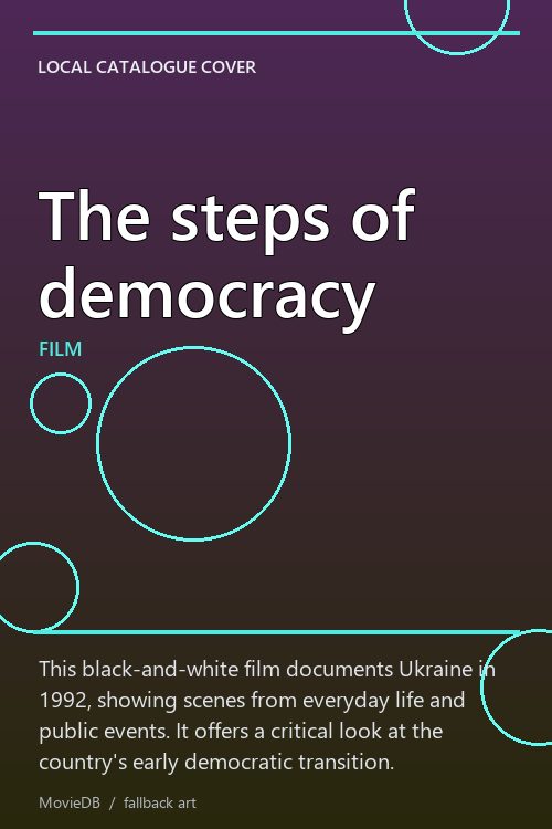 The steps of democracy poster