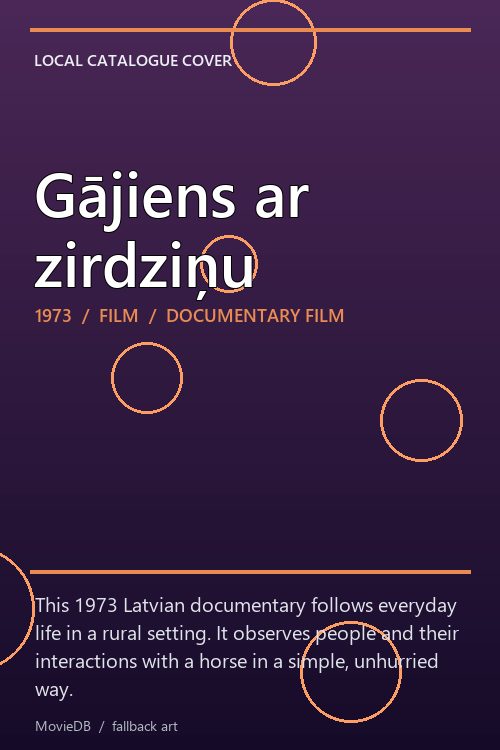 Gājiens ar zirdziņu poster