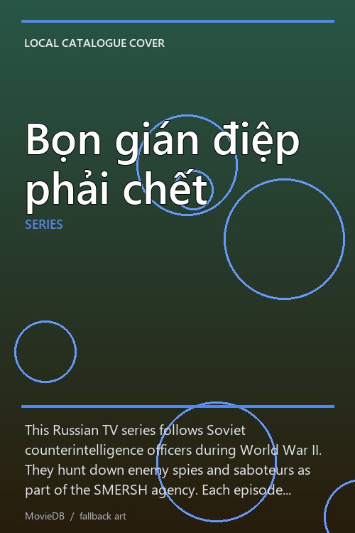 Bọn gián điệp phải chết poster