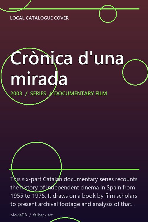 Crònica d'una mirada poster