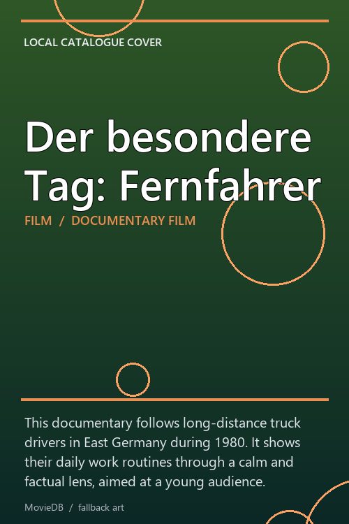 Der besondere Tag: Fernfahrer poster