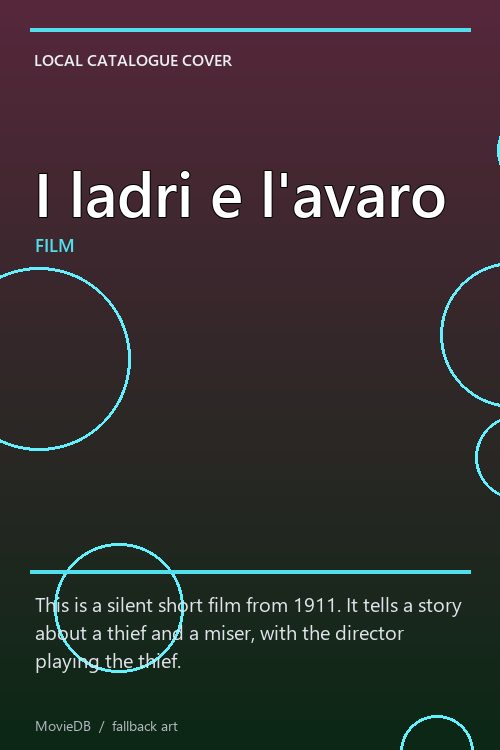 I ladri e l'avaro poster