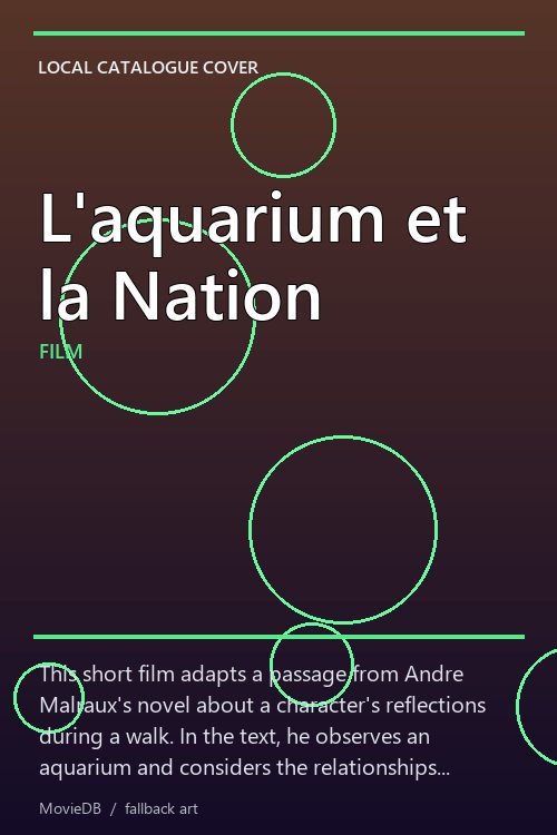 L'aquarium et la Nation poster