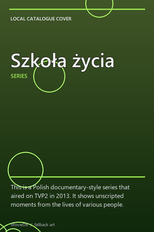 Szkoła życia poster