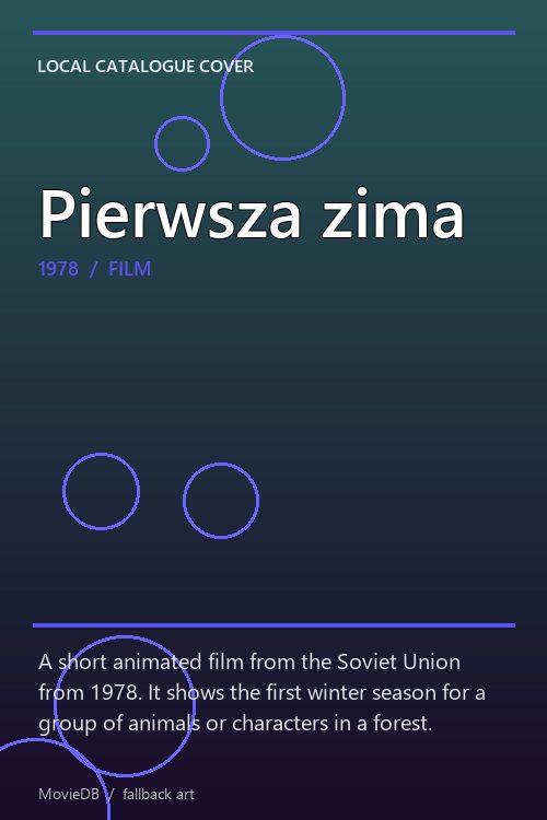 Pierwsza zima poster